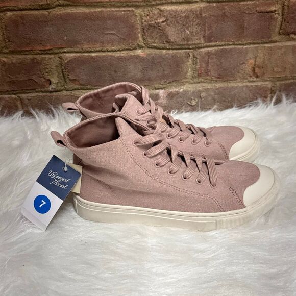 Women's Jolie Memory Foam Sneakers - Universal Thread Mauve Sz 7 NEW - Picture 1 of 8